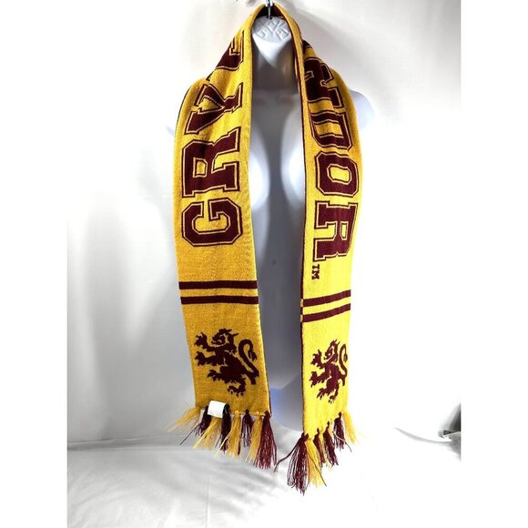 Harry Potter Gryffindor Reversible Scarf with Fringe‎ Acrylic Washable Cosplay - Picture 5 of 12